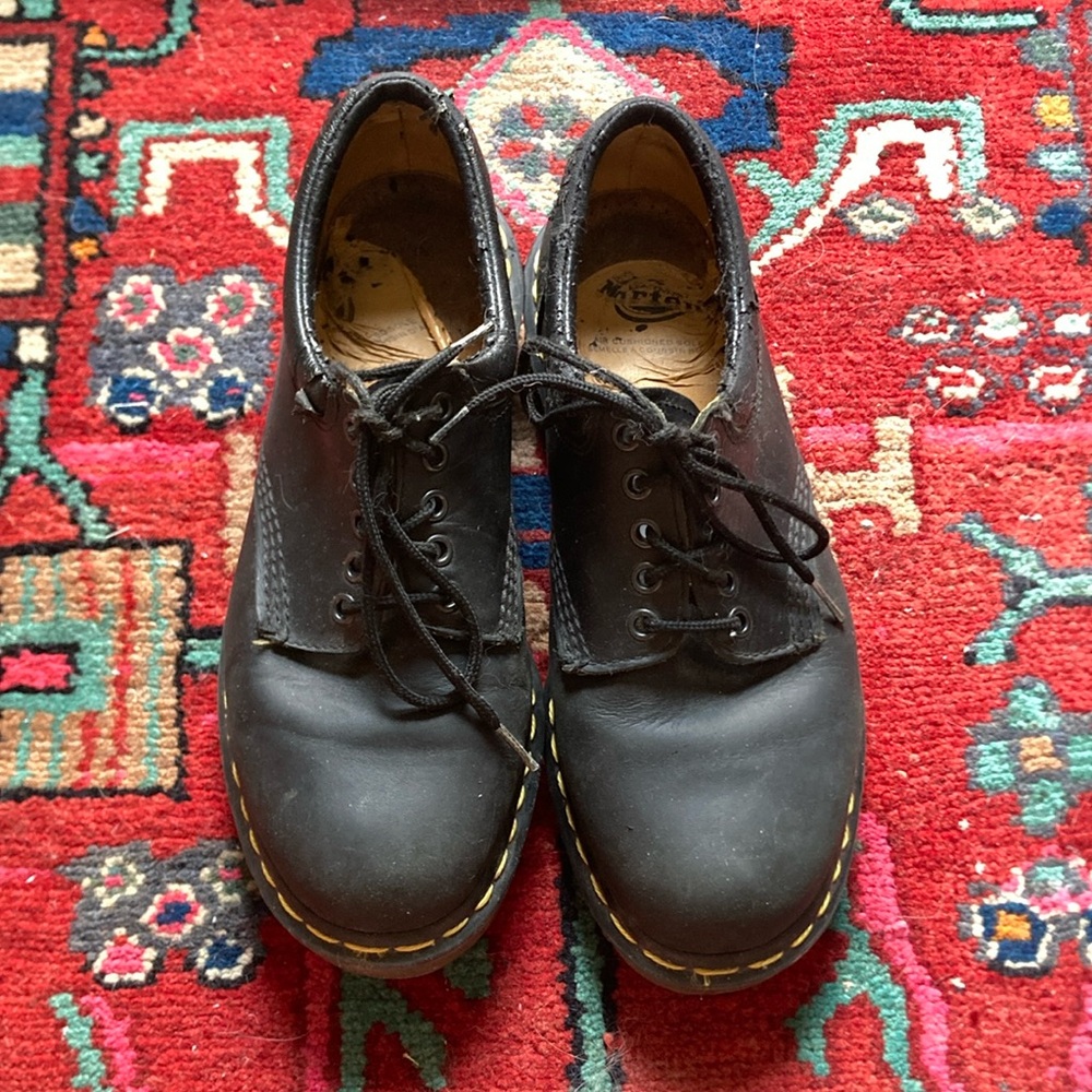 Dr. Martens Black Oxford Shoes with Durable Sole